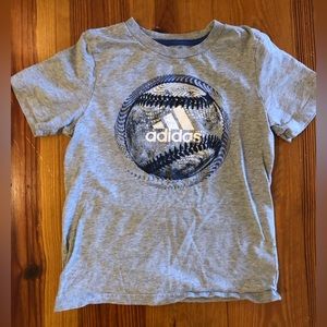Adidas baseball shirt sleeve t-shirt, size 7